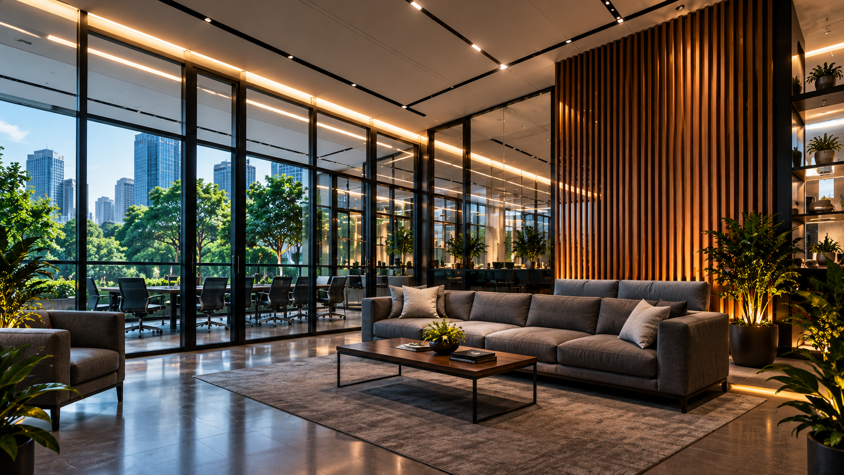 Modern office interior designed for collaboration