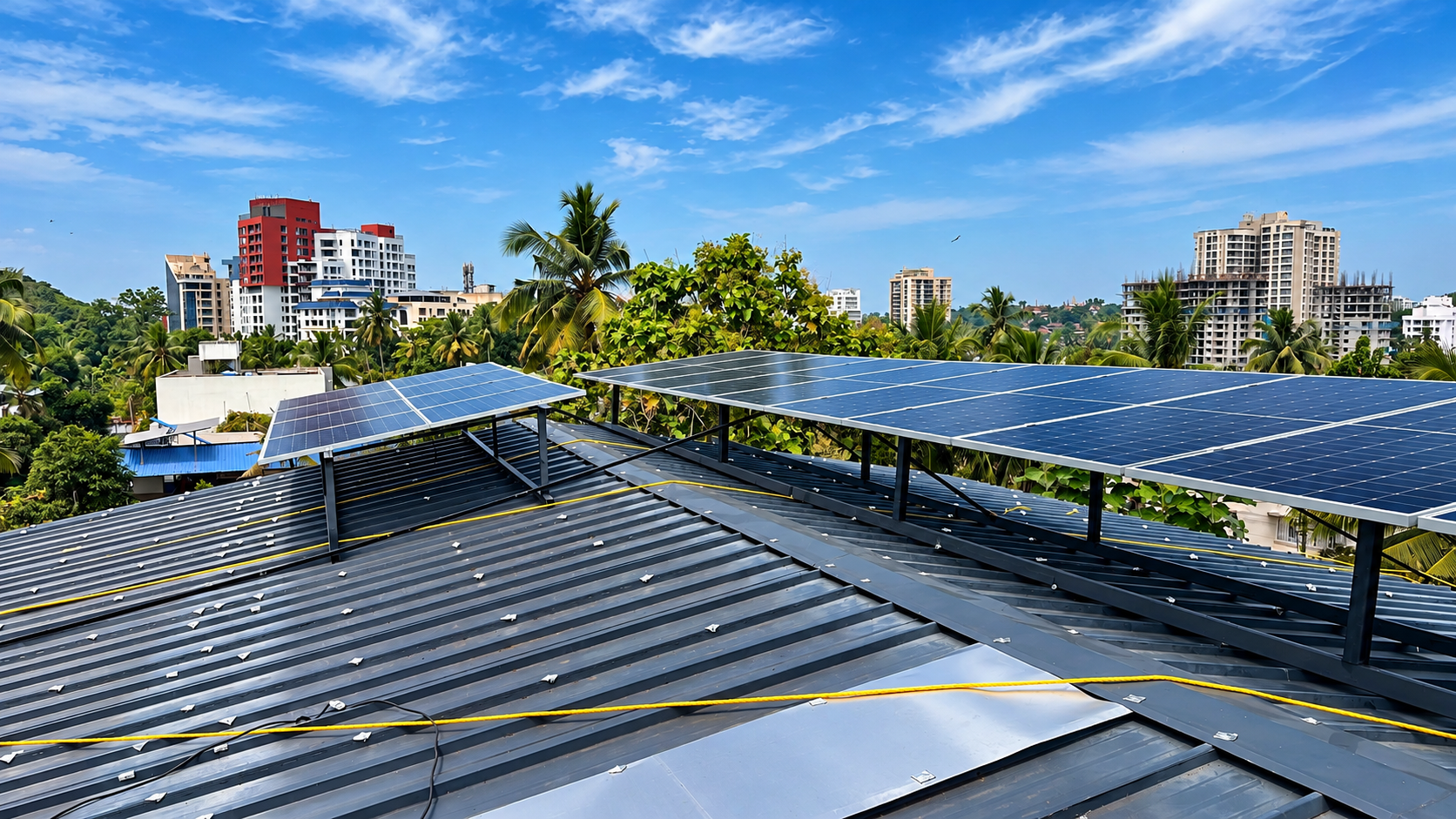 Solar panel installation